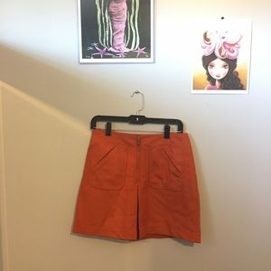 Rusty orange vintage-inspired gap skirt!